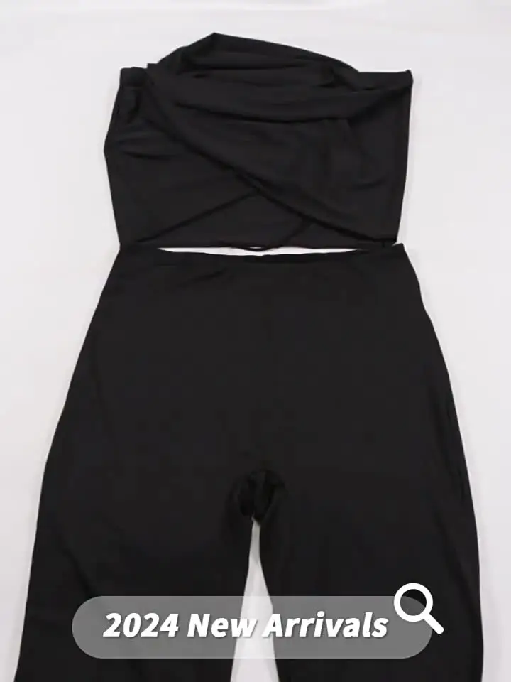 BKQU сексуальные комплекты из 2 предметов женские майки с распашным воротником и