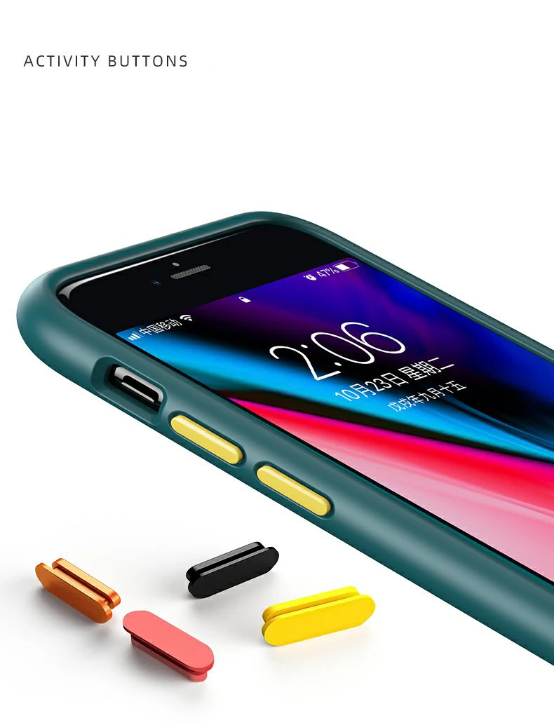 Die neue Anti-Drop-Hülle für iPhone SE 2020 Hülle für iPhone 6 6S 7 8 Plus SE2 2020 2022 Frosted Fine Pore Skin Protection Cases – Detail 4