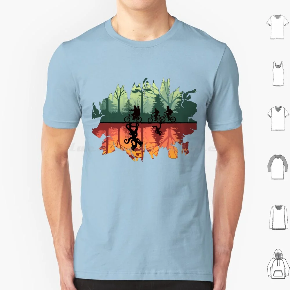 ( The Upside Down ) T Shirt 6Xl Cotton Cool Tee Things Stranger Will Byers Mike Eleven Lucas Dustin 80S Hawkins Netflix 1980S