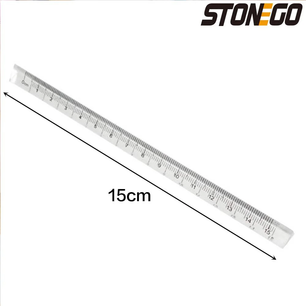 투명 삼각자, 양면 눈금, 그림 그리기, 측정, 사무실, 학교 용품, 크리스탈 삼각자, 30cm, 12인치