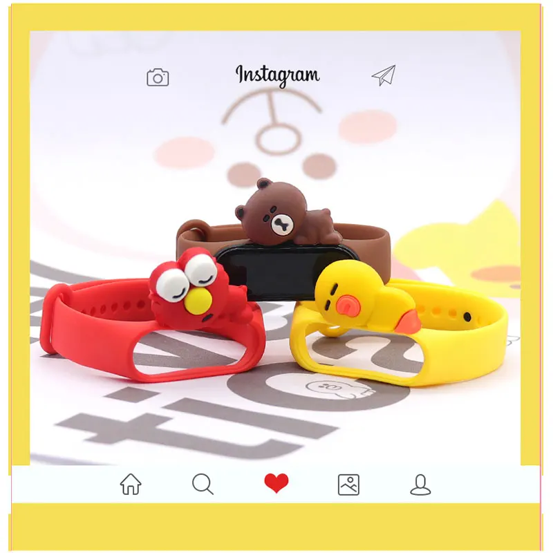 Colorful Cartoon Silicone Strap – Fun Wristband Replacement