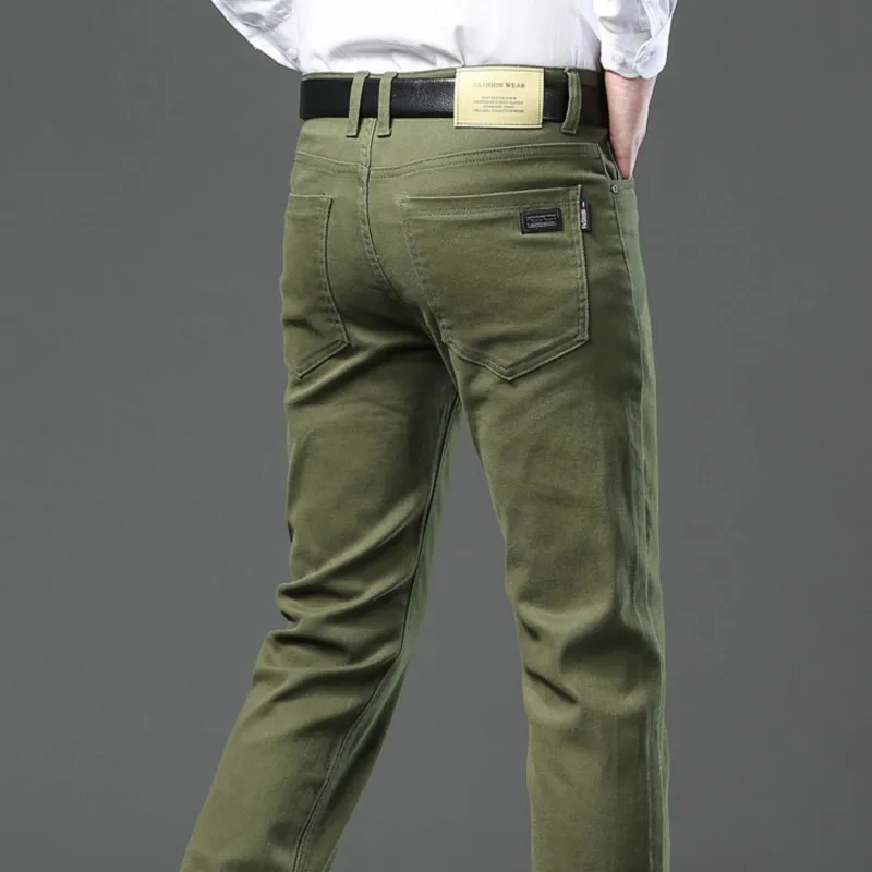New Casual Pants Men's Straight Regular Fit Stretch Comfortable Brand High Quality New Long Trousers Business Plus Size 40 42 44 4