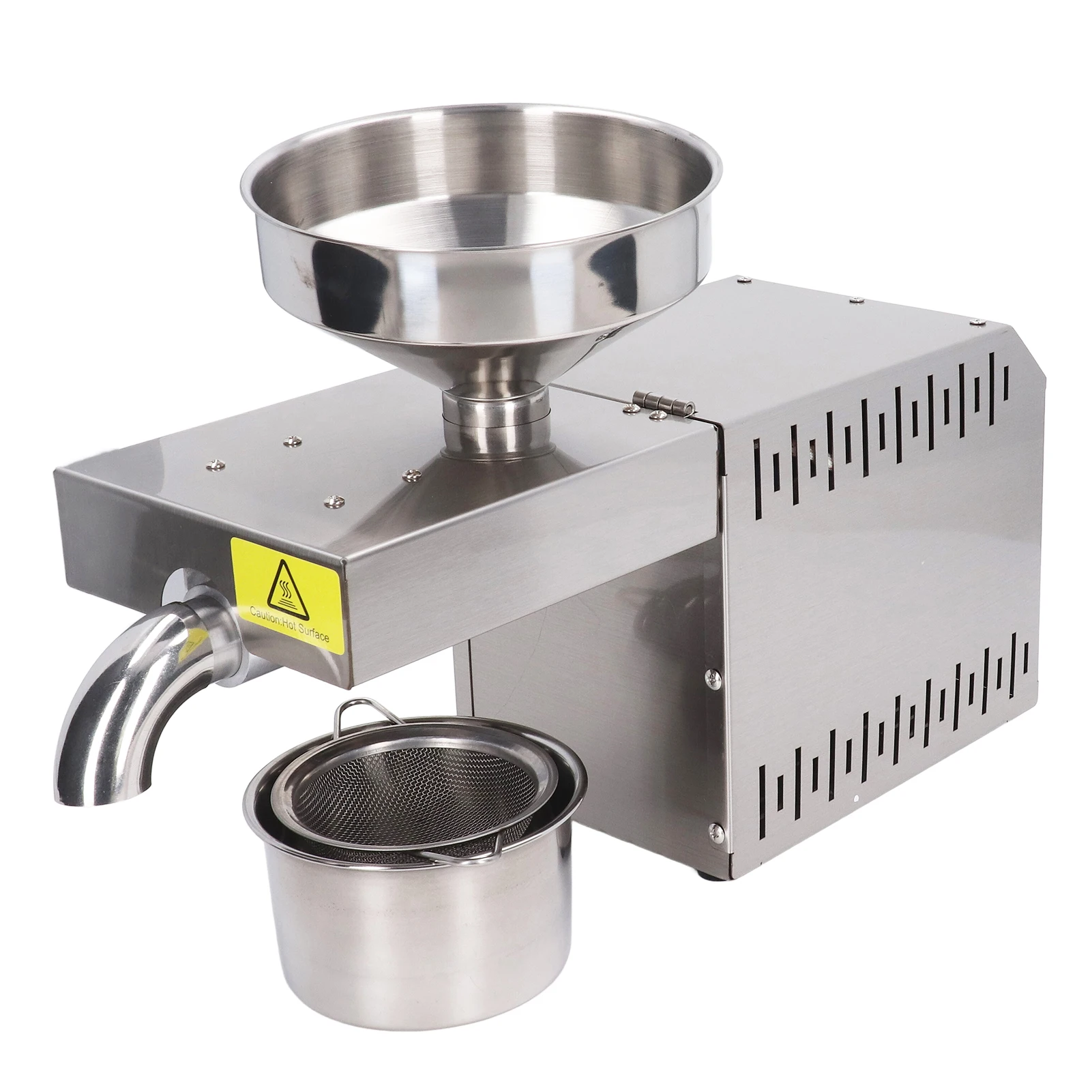 Stainless Steel Mini Oil Press Machine Automatic Nut Seeds Oil Press Extractor Cold Hot Presser Machine