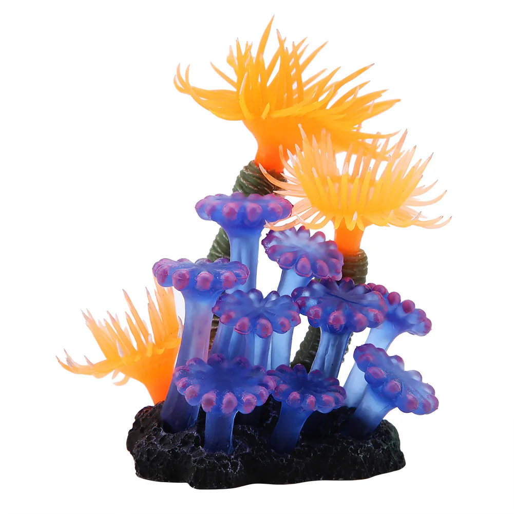 Fish Decoration Aquarium Simulation Silicone Artificial Coral Sea Anemone Landscape Decoration