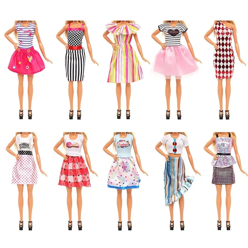 1PC Dollhouse Miniature Doll Dress Short Skirt Blouse Summer Casual Priness Dress Wear Clothing For 30cm Dolls Fashion Clothes 9 1PC Dollhouse Miniature Doll Dress Short Skirt Blouse Summer Casual Priness Dress Wear Clothing For 30cm Dolls Fashion Clothes