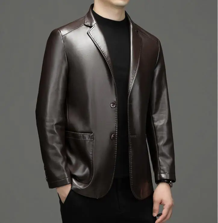 Men's Leather Jacket Styling Example