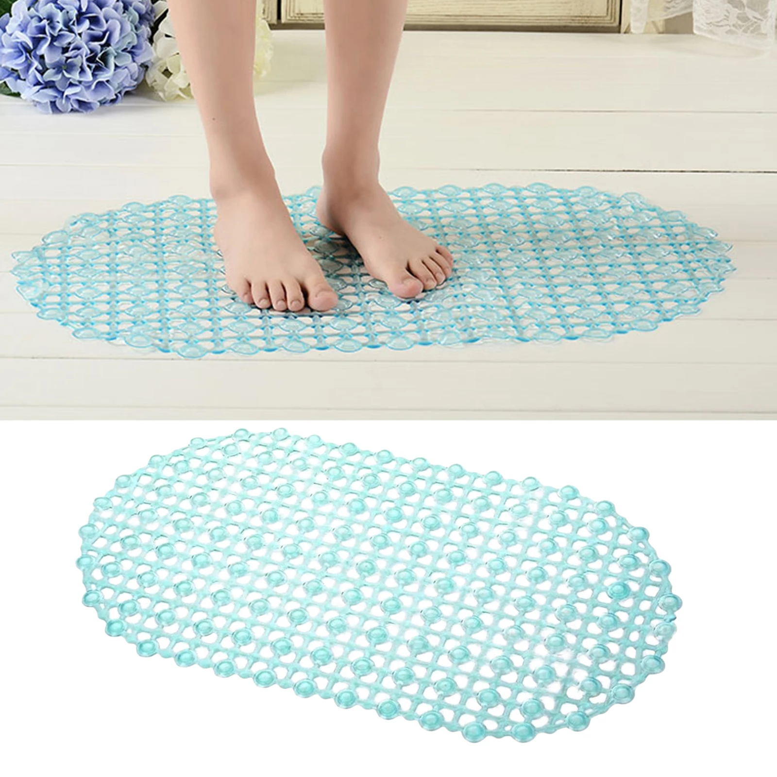 67x37cm Mat Bathtub Bath Mat PVC Small Bathtub Safety Shower Non-slip Bath  Mats with Suction Cups Floor Mat Bathroom Mat - AliExpress