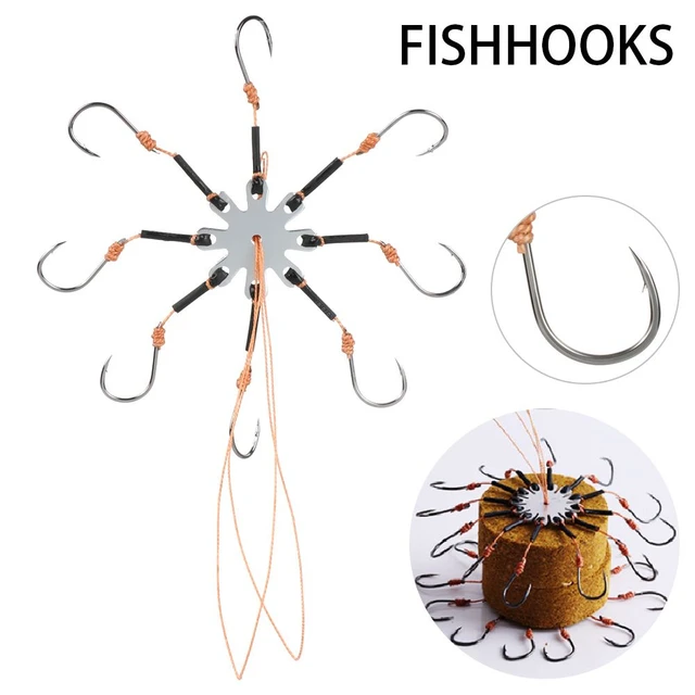 High Carbon Steel Flap Hook Octopus Carp Fishhooks Explosion Disc Barbed Hook  Fishing Tackle River Fishing