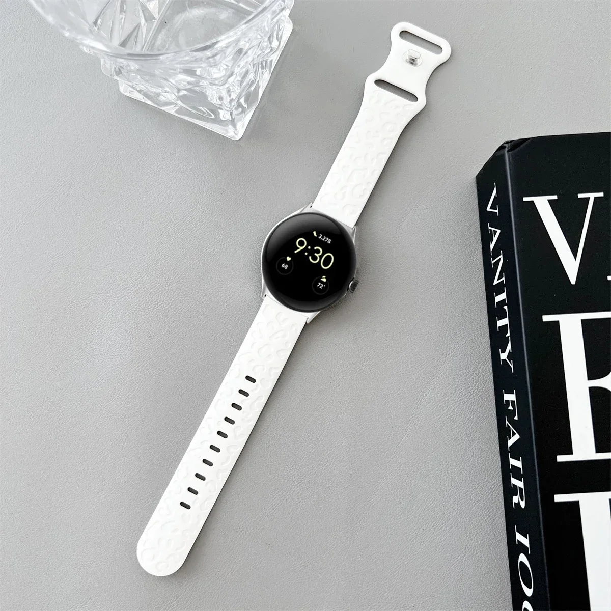 Engraved Silicone Sport Wristband Bracelet - Universal Fit 41mm/45mm