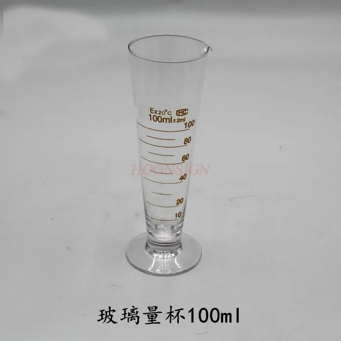 

Glass graduated measuring cup 100ml glass instrument, chemical laboratory testing equipment, teaching aids