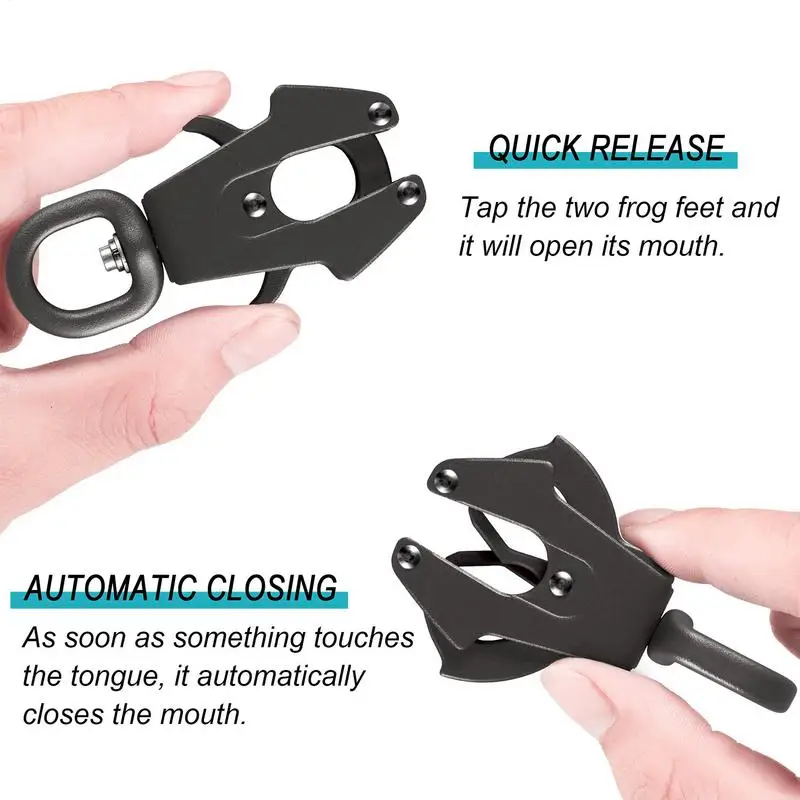 Dog Leash Clasp Dog Leash Collar Linking Swivel Frog Clip Quick Release Locking Pet Supplies Metal Hardware Buckle for Hiking
