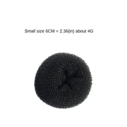 Elegant Hair Bun Maker - Magic Ponytail Shaper and Styling Tool (Black small)