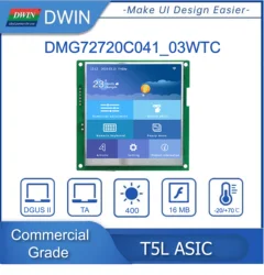 DWIN 4.1 Inches T5L DGUSII System INCELL Capacitive Touch Display 720*RGB*720 Integrated LCD with CPU 400 Nit IPS Screen