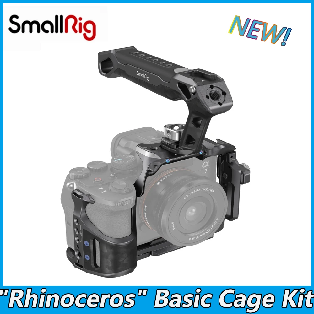 Smallrig Rhinoceros Advanced Camera Cage Kit Per Sony Alpha 7R V Alpha 7 Iv Alpha 7S Iii Accessori Per Fotocamere 3710 3708