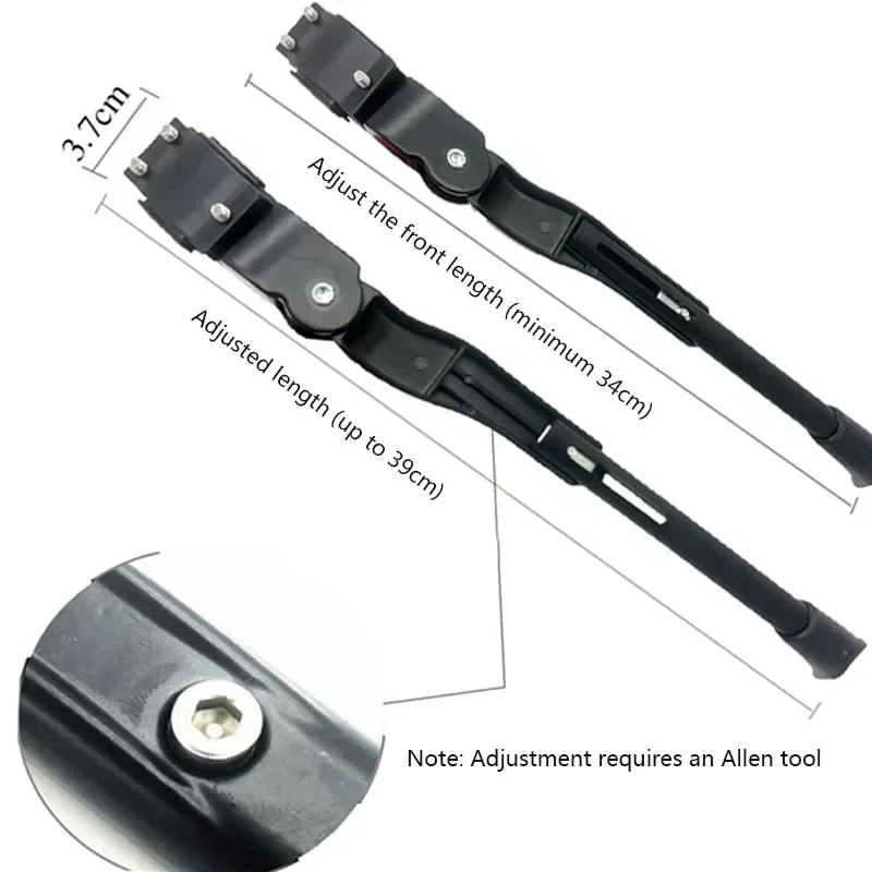 Bike Stand Adjustable Kickstand Support for MTB Road Bicycle 1Pcs