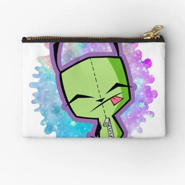 

Invader Zim Gir Zipper Pouches Pure Storage Underwear Coin Socks Pocket Men Panties Packaging Money Small Cosmetic Bag Key