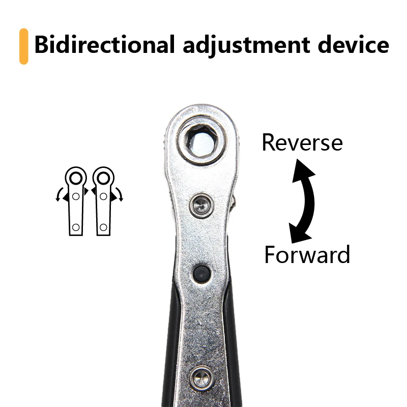 Double Head 36 Tooth Mini Ratchet Screwdriver Forward Reverse Wrench Cross Shaped Flat Screw Bits Repair Kit