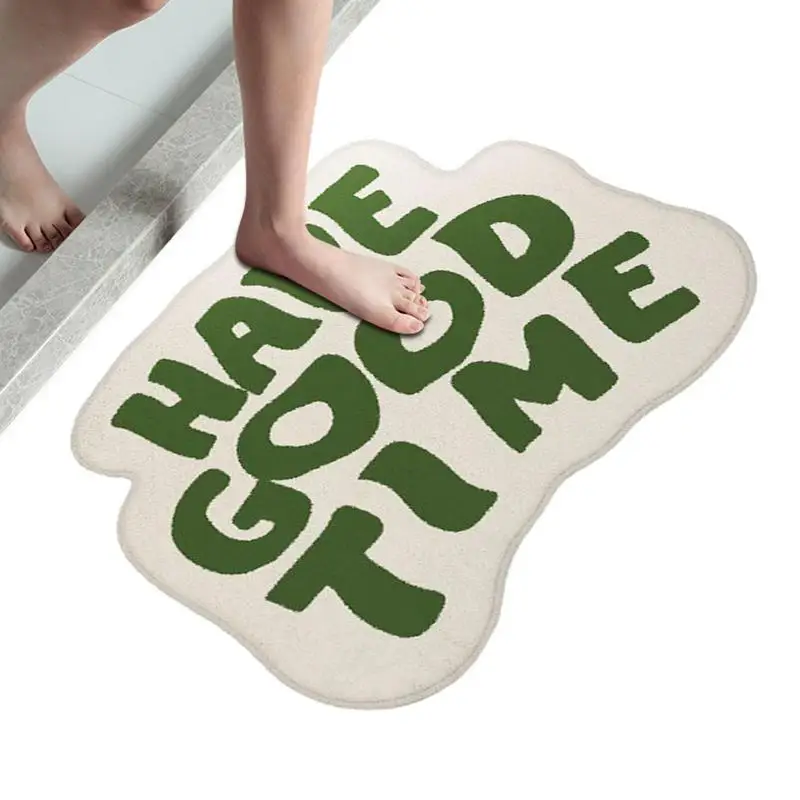 

You Look Good Letters Rug Soft Plushy Bedside Mat Aesthetic Home Decor Non-slip Absorbent Bath Mat Doormat