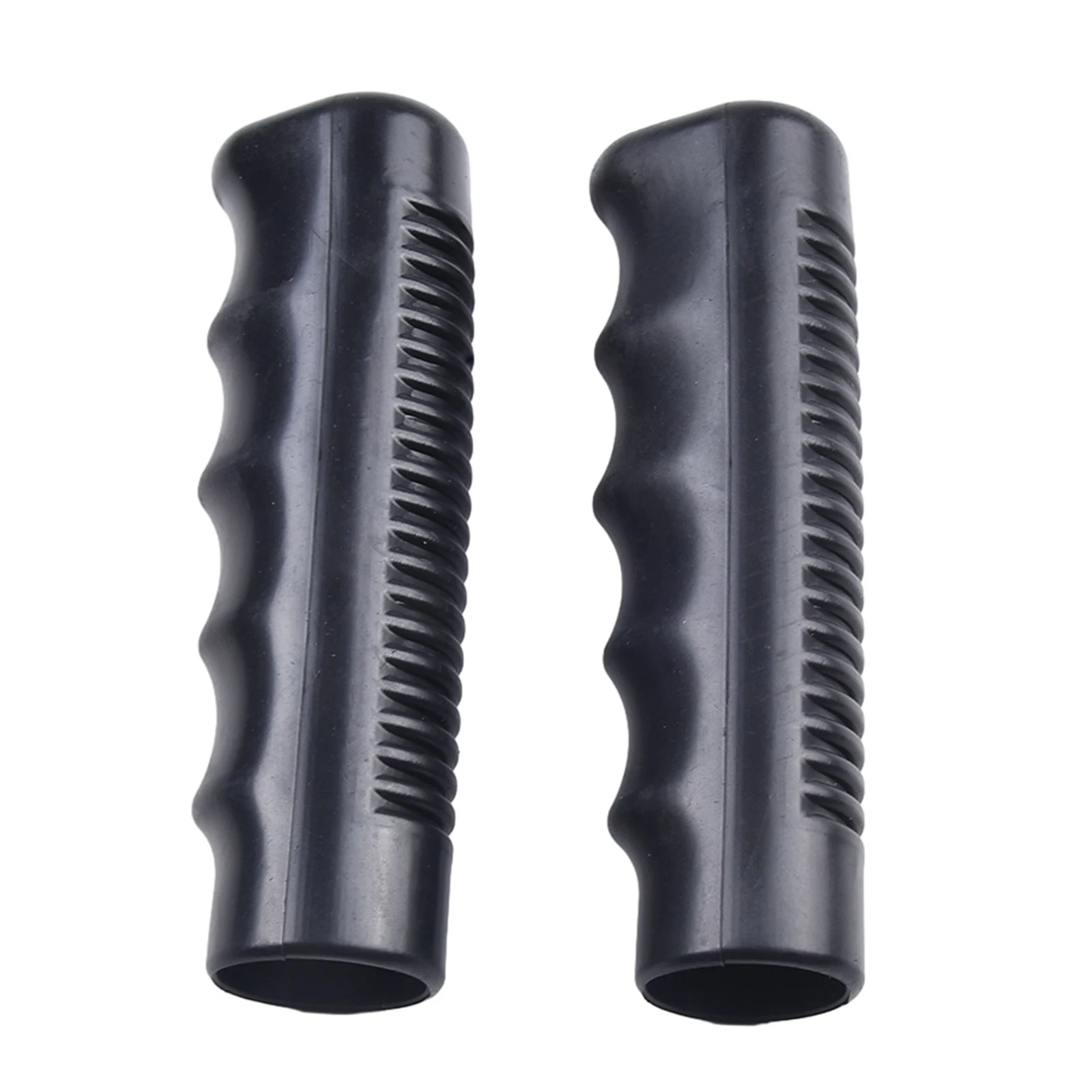 2Pcs Wheelbarrow Rubber Handles, Round Tubes Black Replacement Universal Handles PVC Anti-slip Handle Cover Industrial Tool Part