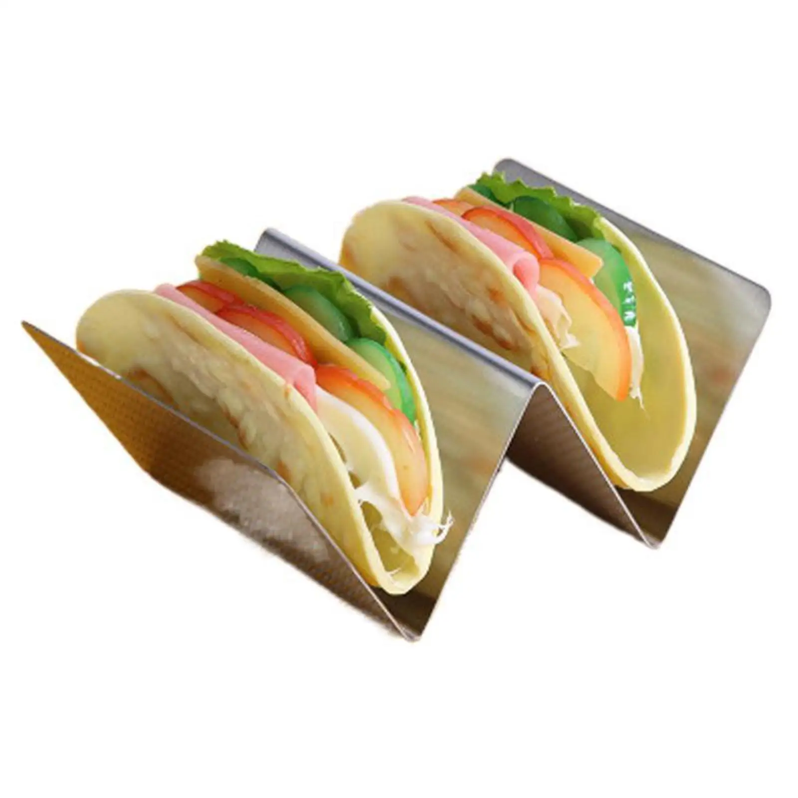 Large Capacity Taco Holder Tray Stand Plate for Mexican Pancake Tortillas