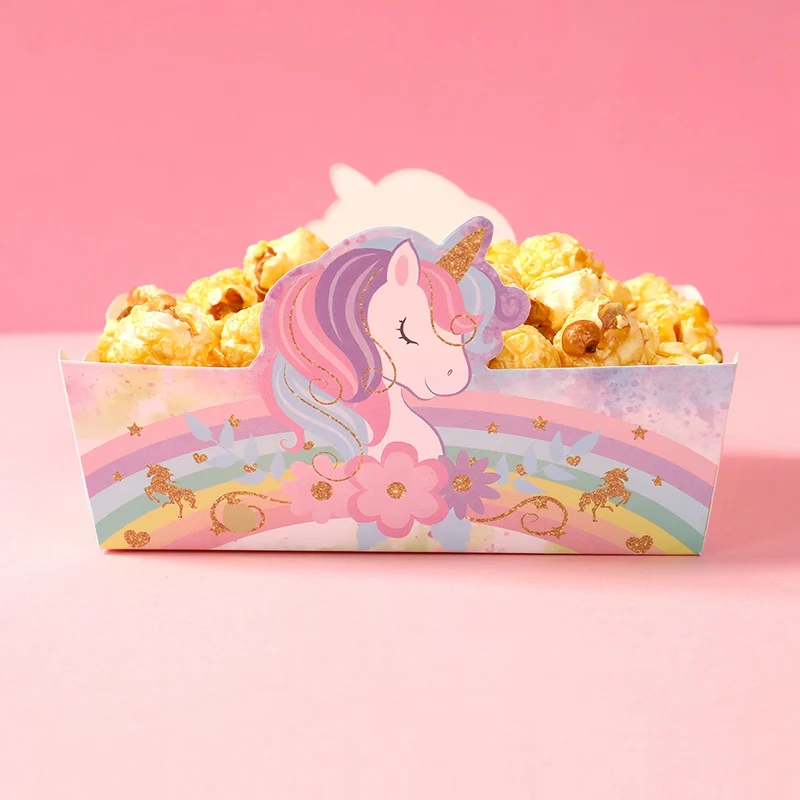 Einhorn-Snackboxen Regenbogen-Einhorn Geburtstagsparty-Dekoration Hochzeit Geburtstagsparty-Zubehör Dekoration – Detail 7