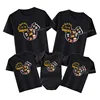 I'm Just Here For The Snacks Print Funny Family Matching Outfits Cute Mickey Mouse Shirt Father Mother and Kids Disney Tees Tops 1