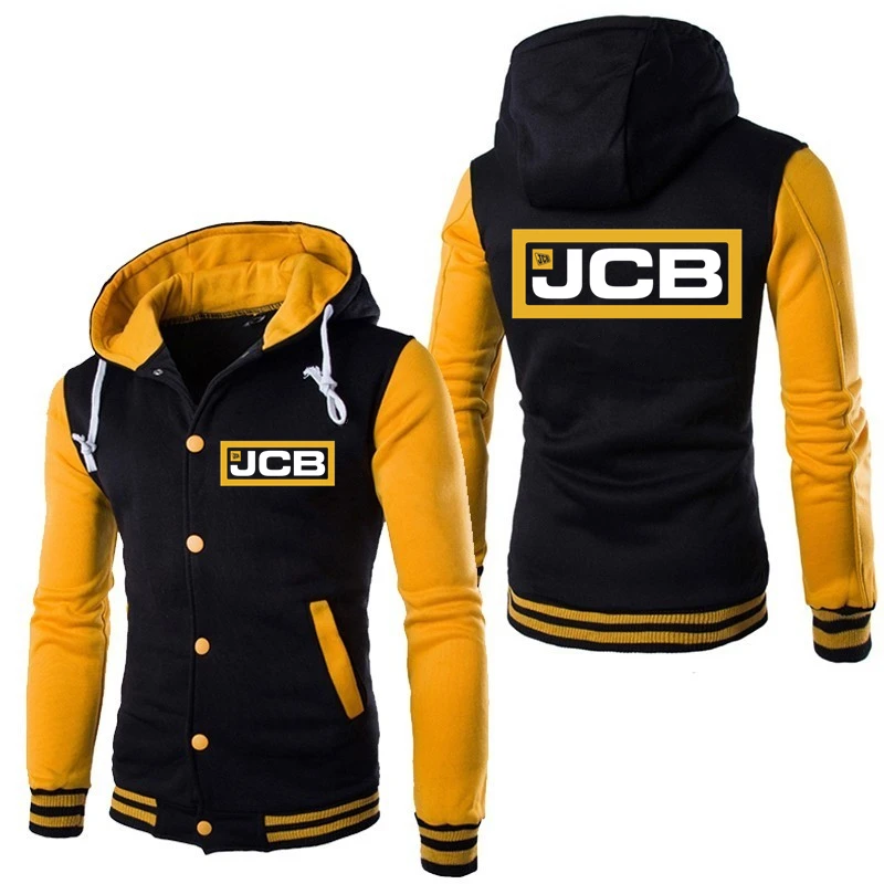 

2021 Spring Autumn New JCB Brand Mens Printing Warm Comfortable Delicate Popular Double-label Polyester Buttons Baseball Uniform