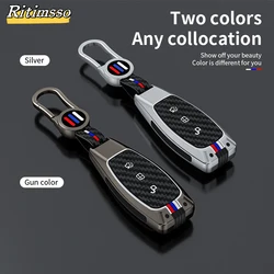 Alloy Car Key Cover Case For Ford Focus 3 4 ST Mondeo MK3 MK4 Fiesta Fusion Kuga 2013 2014 2015 2017 2018 Remote Protect Shell