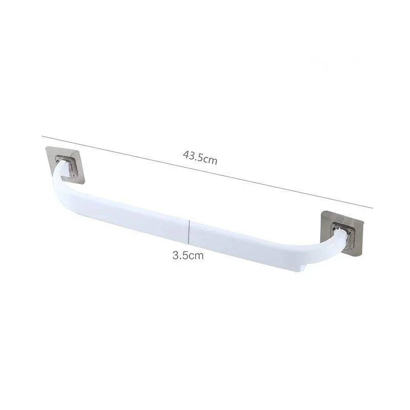 Plastic Tower Hanger Stick Standing Suction Towel Rack Wall Mounted Bathroom Storage Shelf Waterproof Bath Towel Holder