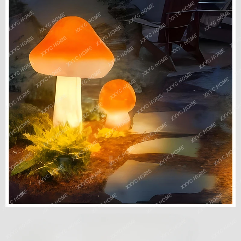 

Luminous Simulation Pumpkin Floor Night Light Modeling Lighting Decorative Bamboo Plant Landscape Light