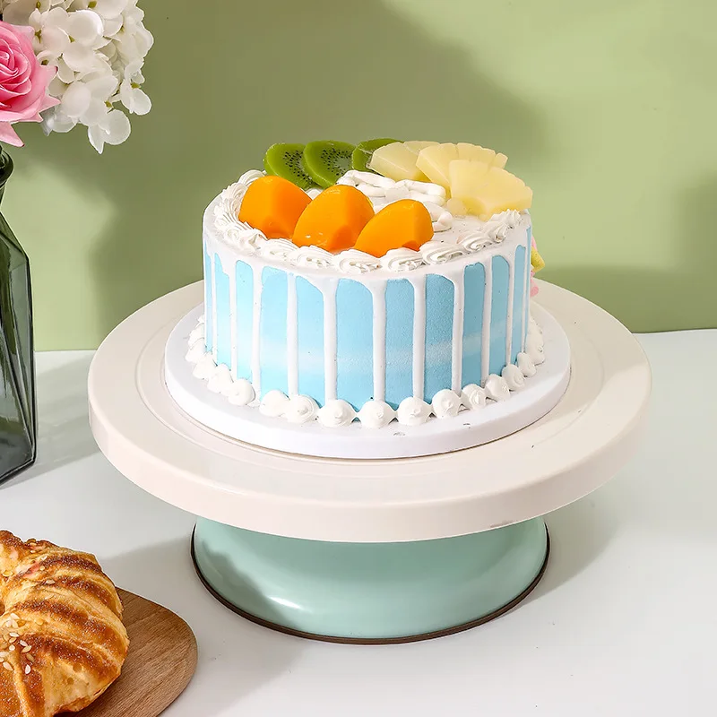 FAIS DU Pastry Turntable Plastic Cake Turntable Stand cake turntable cake decorating kit Non-Slip Rotating Cake Decoration Kit Kitchen Accessories Baking Tools