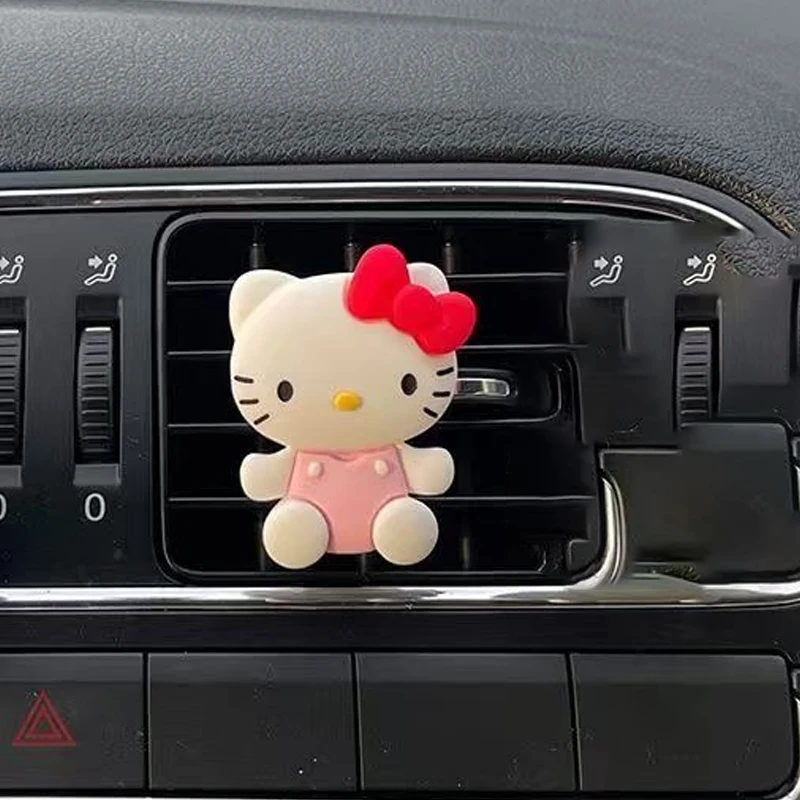 Vintage Japon Sevimli Hello Kitty Araba Aromaterapi Süsleri Kawaii Charm Sırt Çantası Hello Kitty Aromaterapi Süsleri Hediyeler