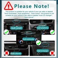 Autoradio Android 15 12G256G avec Carplay sans fil, écran multimédia 8,8'' pour Audi A4 B8 2009-2016, navigation Bluetooth 3