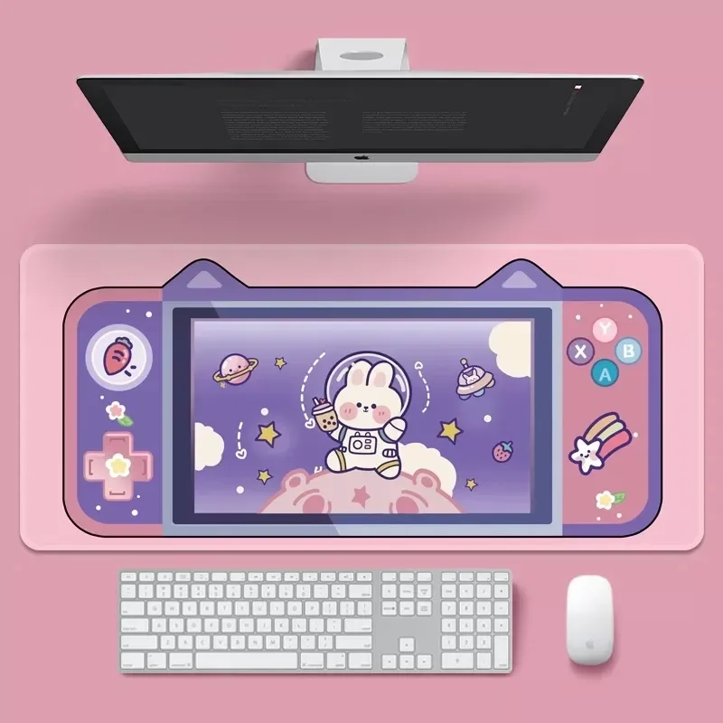 

Mouse Pad Kawaii Cute Lovely Computer Pad 80x30 Desk Mat Office Home Decoration Cup Desktop Rubber Antislip Mat