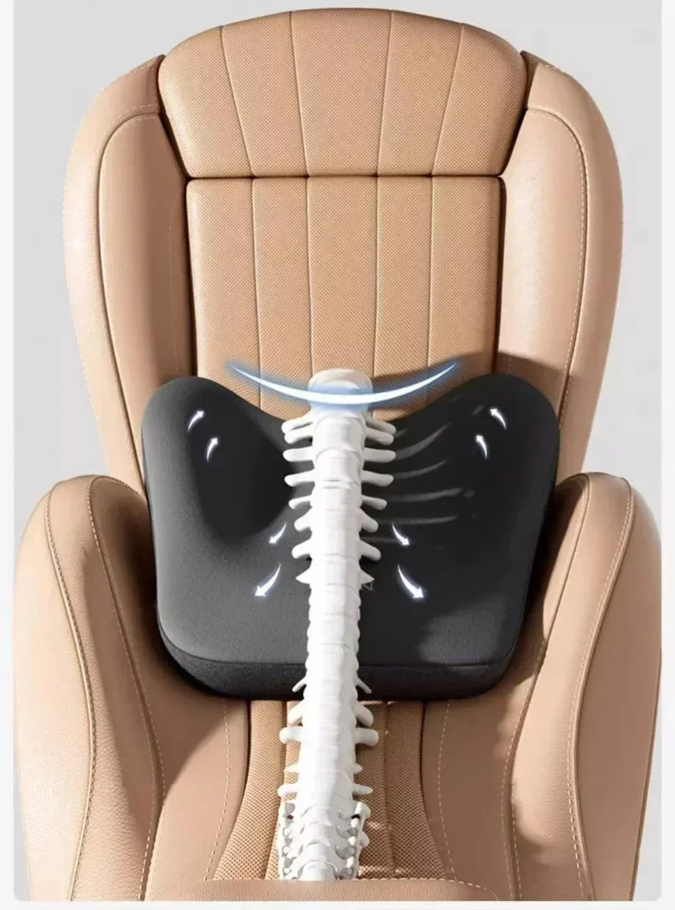 Auto Kopfstütze Lenden Unterstützung Lenden Kissen Memory Foam Rückenlehne Lenden Kissen Auto Komfortable Neck Kissen Auto Zubehör – Detail 5