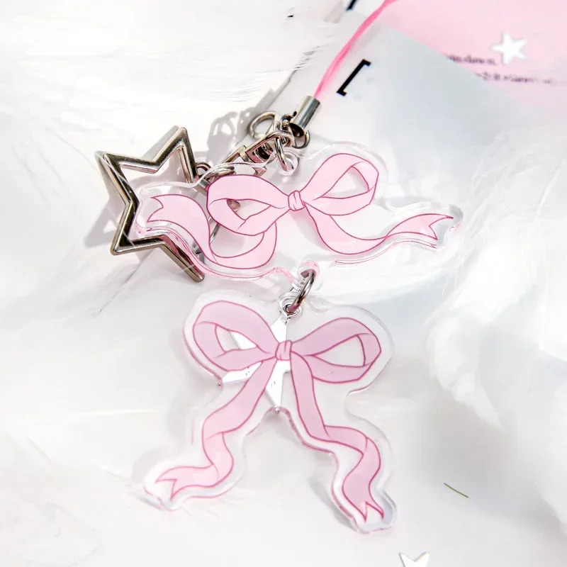 Acrylic Pendant Korean Creative Gift Cute School Bag Pendant Keychain 4