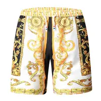 Gold Luxury Swimwear Shorts Breathable Surf Board Shorts Men's Vacation Beach Shorts Quick Dry Swimsuit Summer Sports Trunks Boy 2