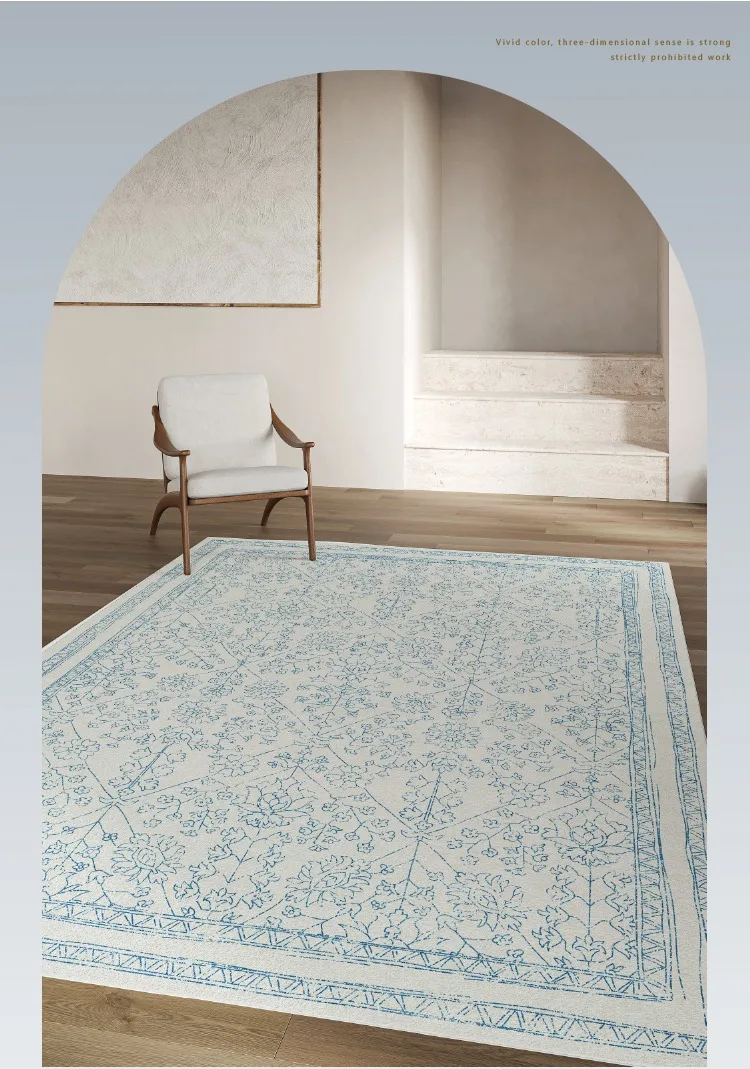 American Retro Carpet Comfortable Soft Living Room Carpets Non Slip Machine Washable Rugs Persian Style Bedroom Rug السجاد Tapis