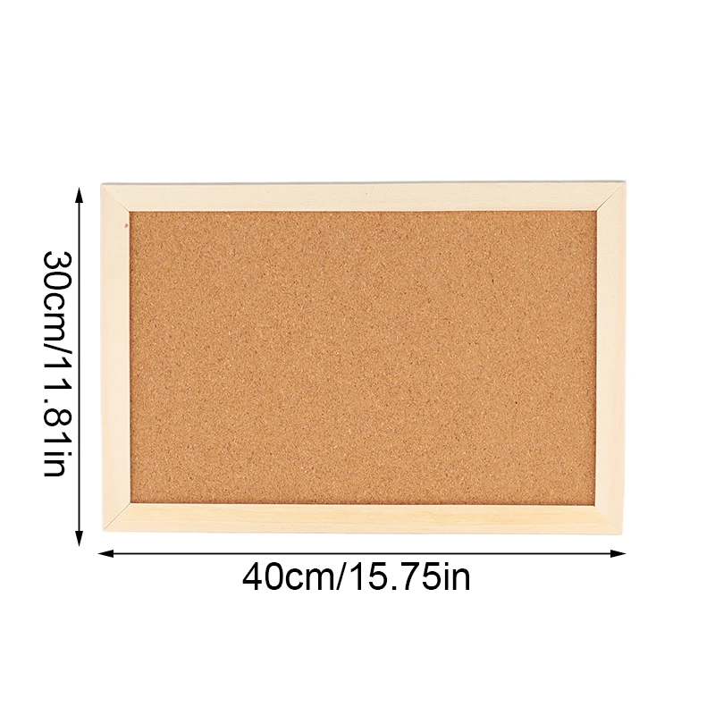Wooden Tack Cork Display Panel Vintage Message Board Office School Memo Bulletin Board DIY Postcard Photo Background Decoration wooden cork bulletin board
