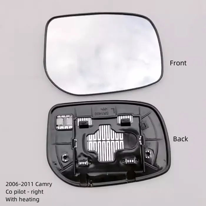 Fit System 88205 Toyota Camry Sedan Left Side Power Replacement Mirror Glass with Backing Plate