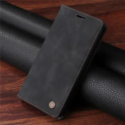 Premium Magnetic Leather Wallet Flip Case with Stand Feature - Phone Protective Cover for Xiaomi 14T (Black)