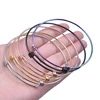 5PCS/lot Adjustable Stainless Steel Wire Cuff Bangles Making Charms Simple DIY Jewelry Making Bracelet Accessories Women Gifts 2