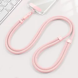 Rotatable Adjustable Wrist Strap with Tether Tab (Pink - B)