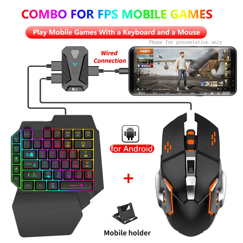Mix por Lite Pubg Móvel Gamepad Controlador Bluetooth Gaming Teclado Mouse Conversor para o Telefone Móvel Tablet Android Ios 13.4 - Imagem 4