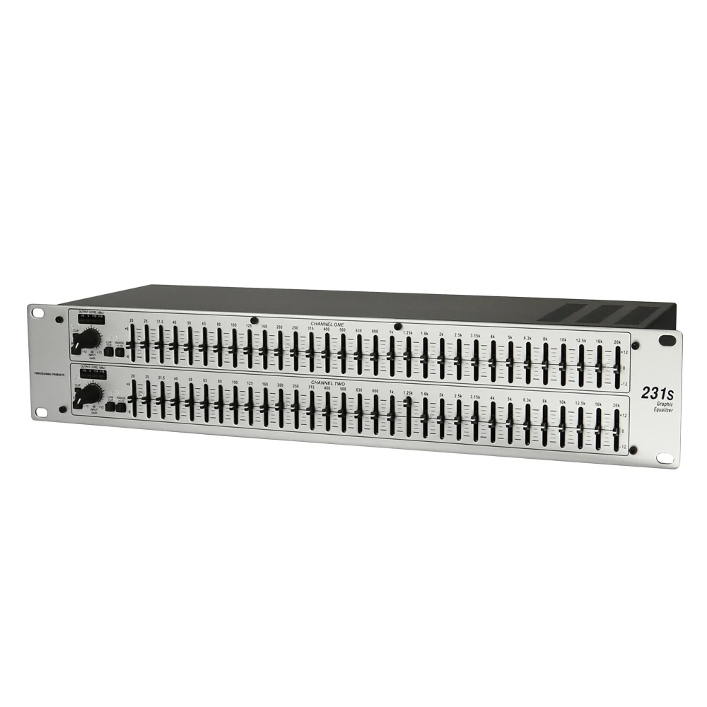 EQ231/231S Dual 31 Bands EQ Processador Graphic Equalizer Stereo Equaliser Audio EQ Professional Loudspeaker Management