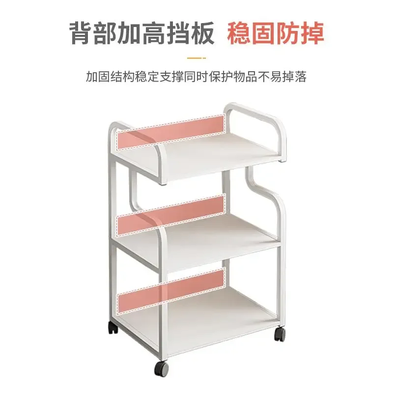 Multi Layer Storage Trolley Tattoo Workstation Desk Tattoo Cart Iron Trolley Shopping Stainless Steel Lash Pedicure Wood Furniture Salon Transparent Small Spa Makeup Dressing Table