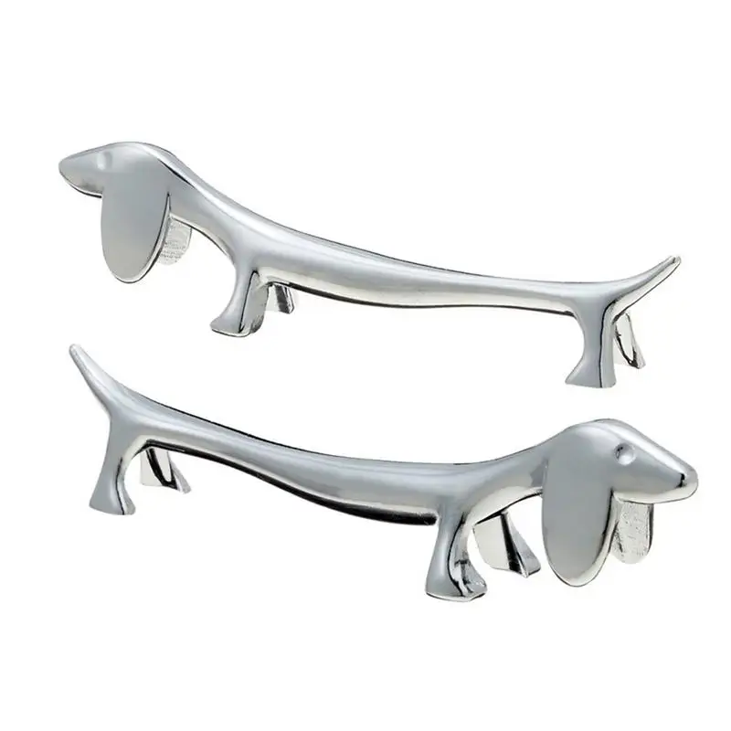 Dachshund Dog Chopstick Holder Stainless Steel Chopsticks Rest Spoon Stand Fork Holder Kitchen Cutlery Shelf Table Decoration 5