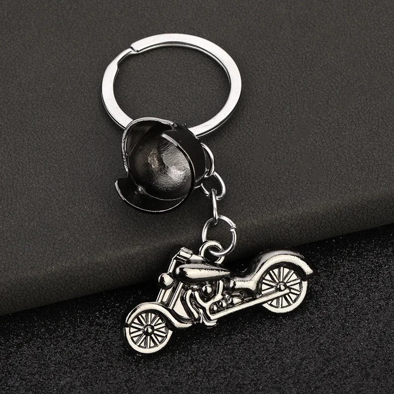 Metal Motorcycle Keychain Pendant for Men and Women