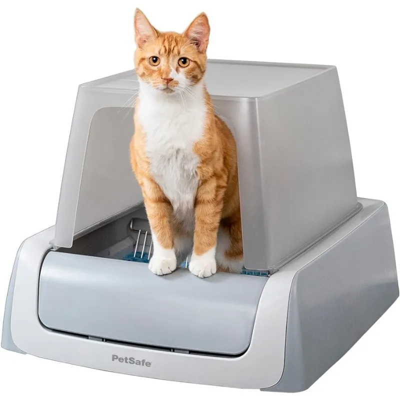 

PetSafe ScoopFree Complete Plus Self-Cleaning Cat Litter Box with Front-Entry Hood - Never Scoop Litter Again - Hands-Free