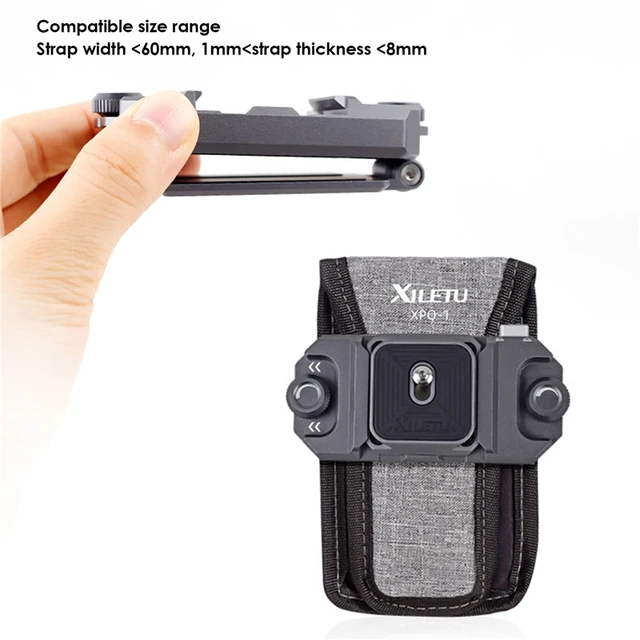 XILETU Camera Backpack Belt Clip Aluminum Quick Release with Safety Lock  Belt Clip Photography Accessories - AliExpress